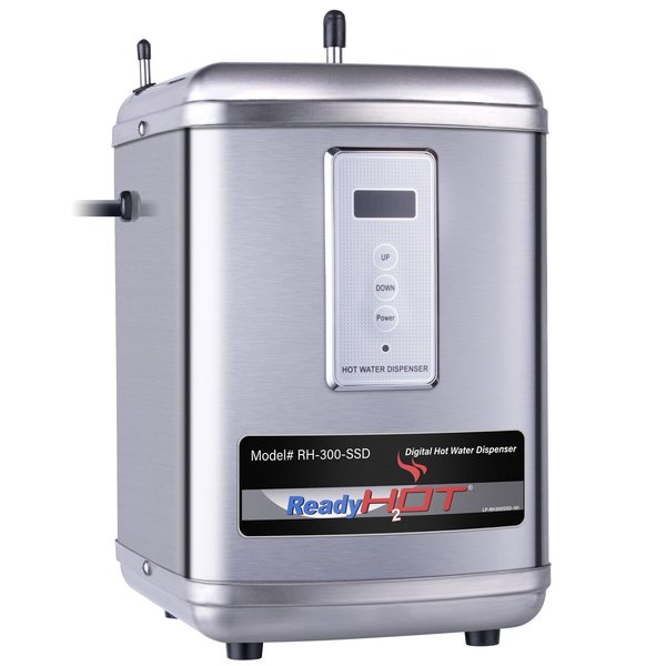 Ready Hot Instant Hot Water Dispenser System, 2.5 Quarts Digital Display Tank Only, Stainless Steel 40-RH-300-SSD